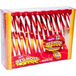 Kẹo gậy Red Hots 12 cây | Các loại bánh kẹo, socola
