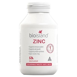 Viên uống bổ sung kẽm cho trẻ Bio Island Zinc 120 viên  | Thuốc bổ