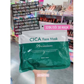 Mặt nạ Cica facial mask 30 miếng | Da mặt