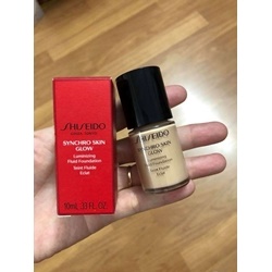 Kem nền Shiseido synchro skin glow , chai 10ml   | Kem lót/nền