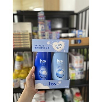 Bộ gội xả trị gàu HS xanh dương | Tóc