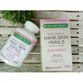 Viên uống đẹp da móng tóc HAIR SKIN NAIL NATURE’S BOUNTY 250 viên | Tóc