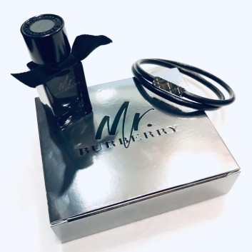 Giftset Mr Burberry edp 5ml + 1 vòng tay giả da khoá bạc | Nước hoa nam giới