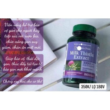 Viên uống cao kế sữa Milk Thistle Extract 1000mg 18 viên | Thuốc bổ