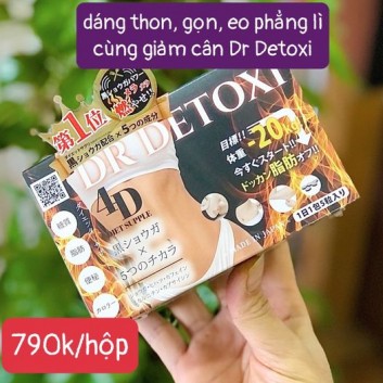 Viên Detox giảm cân Dr Detoxi Nhật Bản 30 gói | Thuốc giảm cân