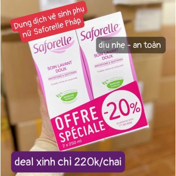 Dung dịch vệ sinh Saforelle chai 250ml  | Body