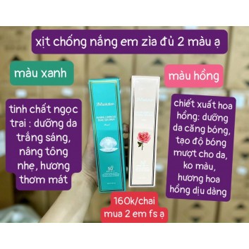 Xịt chống nắng JM solution màu hồng tạo độ căng bóng da | Body