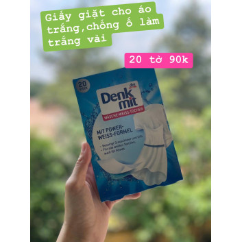 Giấy giặt áo trắng chống loang, ố màu 20 tờ | Đồ dùng gia dụng