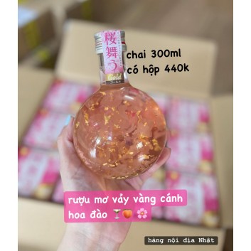 Rượu mơ vảy vàng cánh hoa đào 300ml | Các loại rượu, bia