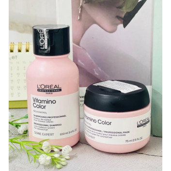 Set gội + ủ tóc Loreal Vitamino Color | Tóc