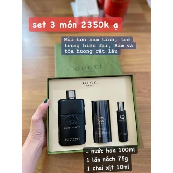 Giftset nước hoa nam Gucci Guilty | Nước hoa nam giới