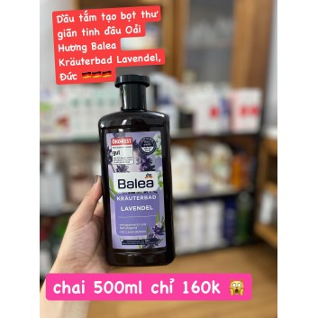 Dầu tắm tinh dầu hoa oải hương Balea Kräuterbad Lavendel, Đức | Body