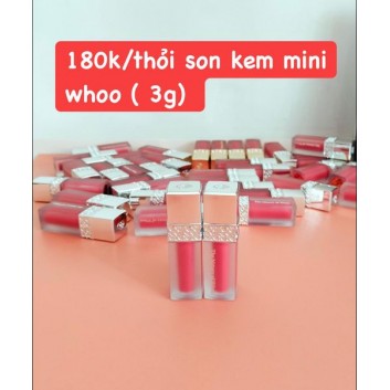 Son kem whoo mini màu Hồng đào 18 | Son môi