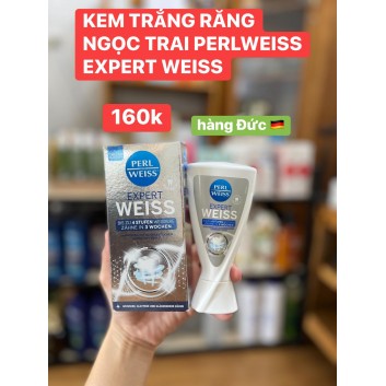 Kem đánh răng làm trắng răng Perlweiss Expert Weiss, Đức | Răng