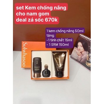 Set kem chống nắng Sulwhasoo cho nam | Da mặt