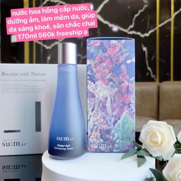 Nước hoa hồng Su:m 37 water full skin refreshing | Da mặt
