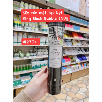 Sữa rửa mặt tạo bọt Sing Black Bubble 150g | Da mặt