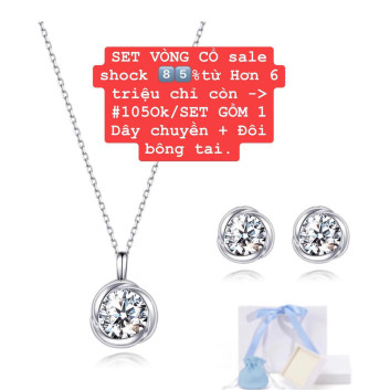 Bộ dây chuyền+ bông tai | Trang sức cho nữ