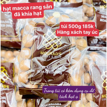 Hạt macadamia rang sẵn túi 500g | Các loại rau, quả, củ