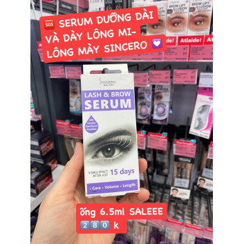 Serum dưỡng dài, dày lông mi, lông mày Sincero | Kẻ mắt