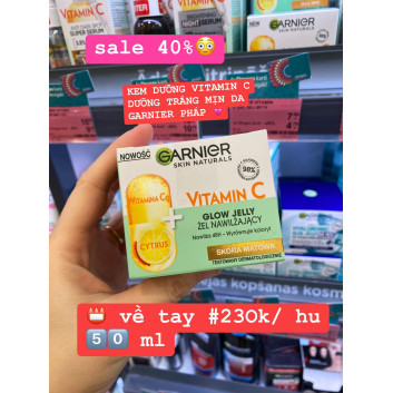 LAT-Kem dưỡng Garnier Vitamin C 50ml | Da mặt