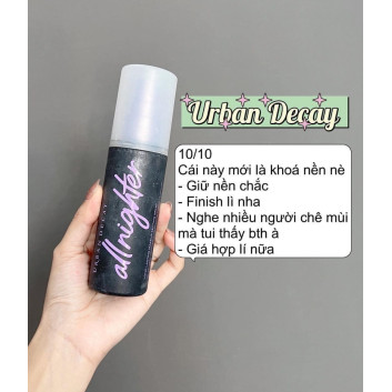 Xịt khoá makeup Urban Decay All Nighter Setting Spray 118ml | Trang điểm