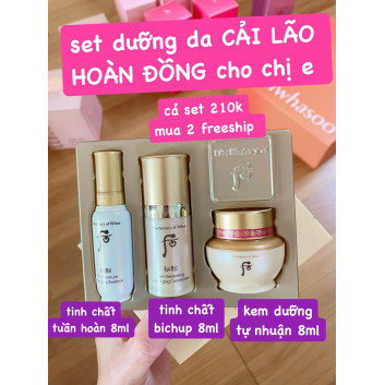 Bộ dưỡng da Bichup dòng chống lão hóa | Da mặt