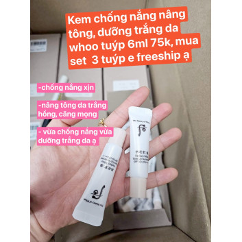 Kem chống nắng Whoo nang tone mini | Da mặt