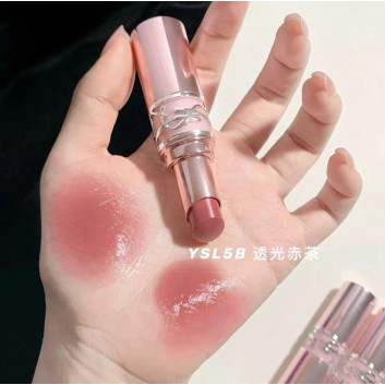 YSL Loveshine Candy Glow 5B tone đỏ đất  | Son môi