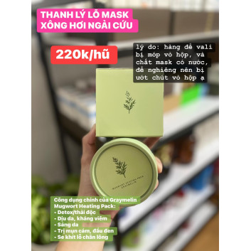 Mặt nạ xông hơi ngải cứu Mugwort heating pack | Da mặt