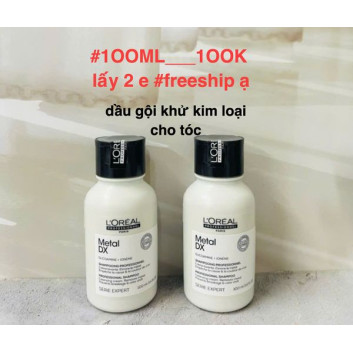 Dầu gội thải độc kim loại tóc Loreal  Metal Detox 100ml | Tóc