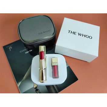 Set son Whoo Gongjinhyang Mi Glow Lip Balm màu đỏ rượu | Son môi