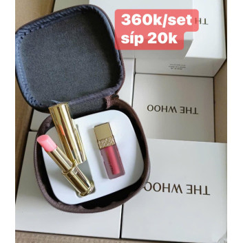 Set son Whoo Gongjinhyang Mi Glow Lip Balm màu hồng | Son môi