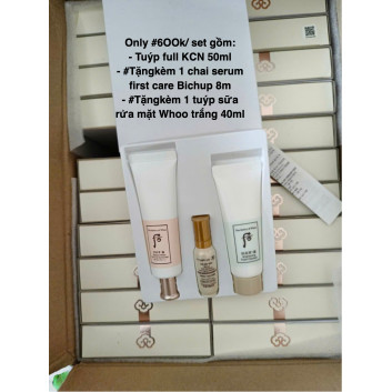 Bộ kem chống nắng The History of Whoo Gongjinhyang Seol Radiant White Tone Up Sunscreen | Da mặt