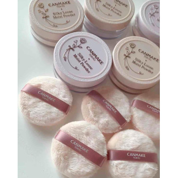 Phấn phủ dạng bột Canmake Silky Loose Moist Powder | Phấn