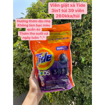 Viên giặt Tide 3in1 gói 39 viên | Hàng gia dụng