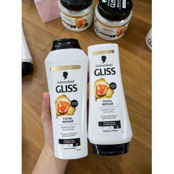 Gội Gliss total repair 250ml | Tóc